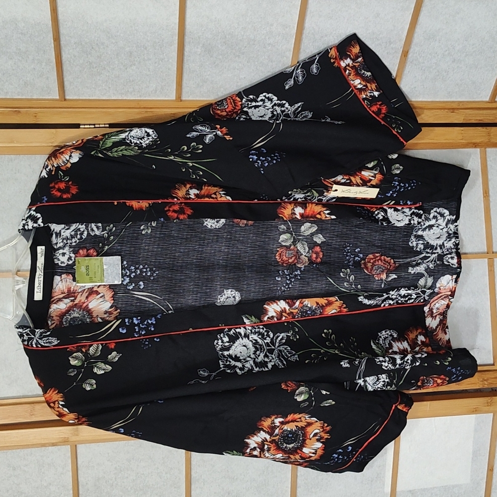 Cardigan floral print sheer